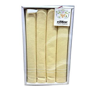 The Cellar Light Yellow Cotton Napkins 19" x 19"